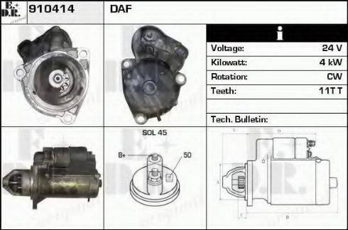 EDR 910414 - Motorino d'avviamento autozon.pro