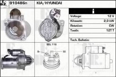 EDR 910486N - Motorino d'avviamento autozon.pro