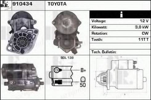 EDR 910434 - Motorino d'avviamento autozon.pro