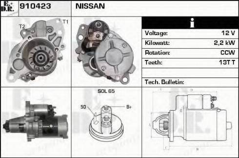 EDR 910423 - Motorino d'avviamento autozon.pro