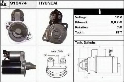 EDR 910474 - Motorino d'avviamento autozon.pro