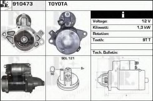 EDR 910473 - Motorino d'avviamento autozon.pro