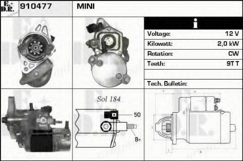 EDR 910477 - Motorino d'avviamento autozon.pro