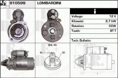 EDR 910599 - Motorino d'avviamento autozon.pro