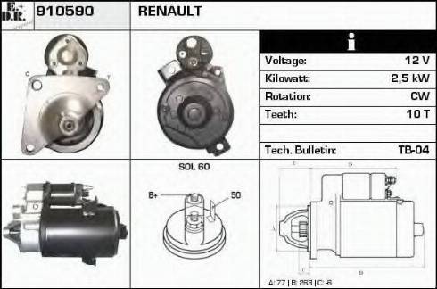 EDR 910590 - Motorino d'avviamento autozon.pro