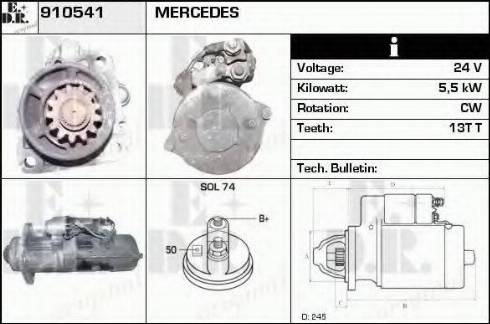 EDR 910541 - Motorino d'avviamento autozon.pro