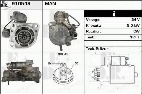 EDR 910548 - Motorino d'avviamento autozon.pro