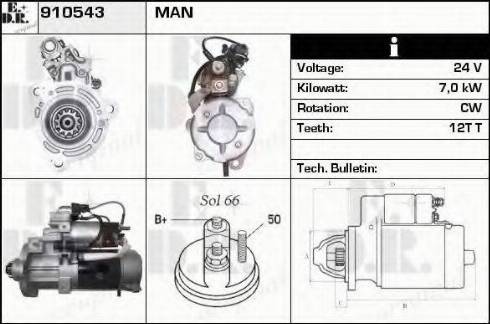 EDR 910543 - Motorino d'avviamento autozon.pro