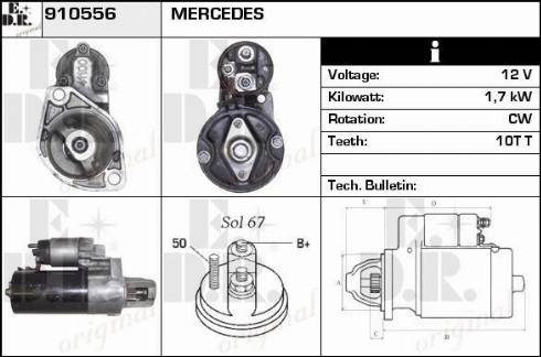 EDR 910556 - Motorino d'avviamento autozon.pro