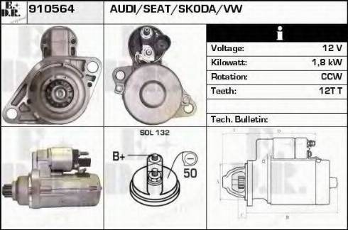 EDR 910564 - Motorino d'avviamento autozon.pro