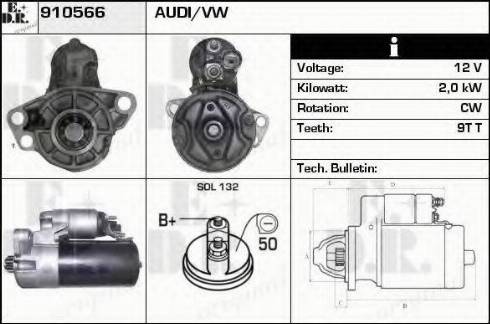 EDR 910566 - Motorino d'avviamento autozon.pro