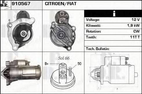 EDR 910567 - Motorino d'avviamento autozon.pro