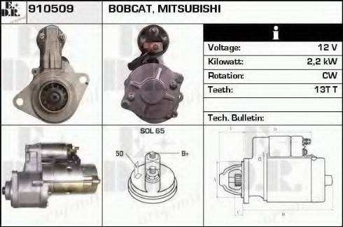 EDR 910509 - Motorino d'avviamento autozon.pro