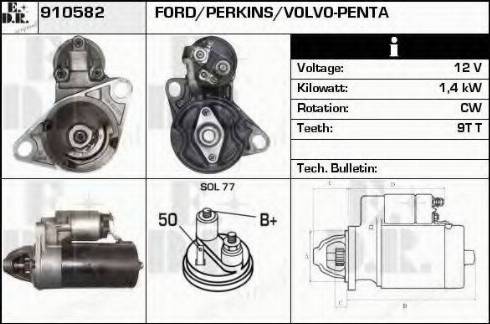 EDR 910582 - Motorino d'avviamento autozon.pro