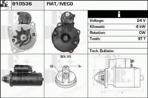 EDR 910536 - Motorino d'avviamento autozon.pro