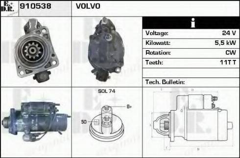 EDR 910538 - Motorino d'avviamento autozon.pro