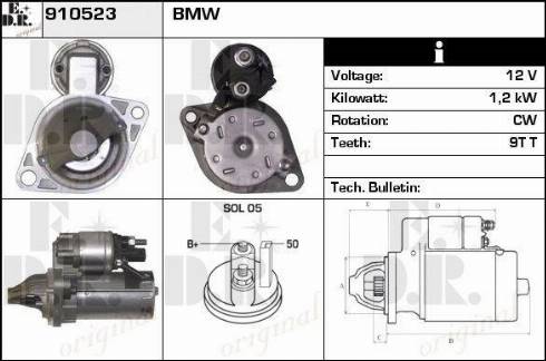 EDR 910523 - Motorino d'avviamento autozon.pro