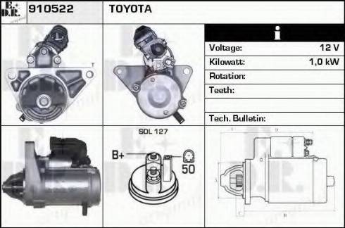 EDR 910522 - Motorino d'avviamento autozon.pro