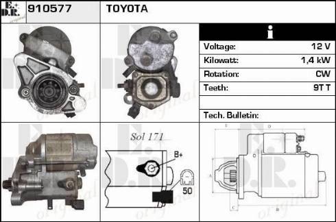 EDR 910577 - Motorino d'avviamento autozon.pro