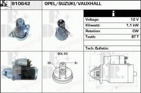 EDR 910642 - Motorino d'avviamento autozon.pro