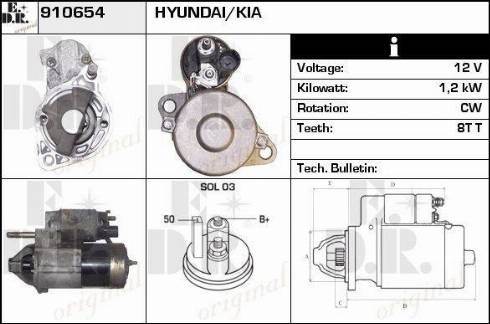 EDR 910654 - Motorino d'avviamento autozon.pro