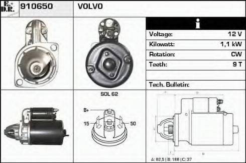 EDR 910650 - Motorino d'avviamento autozon.pro