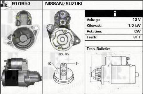 EDR 910653 - Motorino d'avviamento autozon.pro