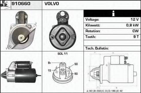 EDR 910660 - Motorino d'avviamento autozon.pro