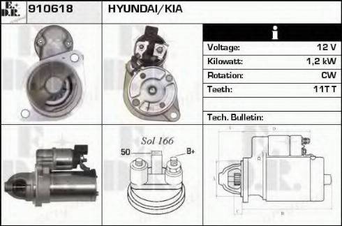 EDR 910618 - Motorino d'avviamento autozon.pro