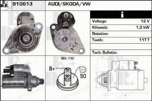 EDR 910613 - Motorino d'avviamento autozon.pro