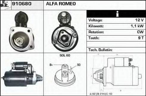 EDR 910680 - Motorino d'avviamento autozon.pro