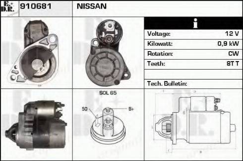 EDR 910681 - Motorino d'avviamento autozon.pro