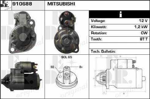 EDR 910688 - Motorino d'avviamento autozon.pro