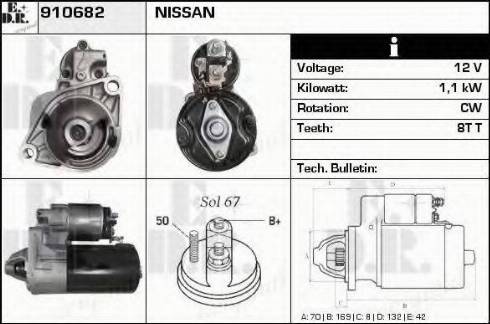 EDR 910682 - Motorino d'avviamento autozon.pro