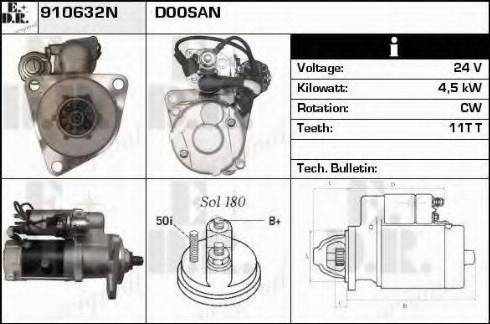 EDR 910632N - Motorino d'avviamento autozon.pro