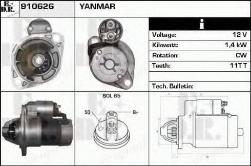 EDR 910626 - Motorino d'avviamento autozon.pro