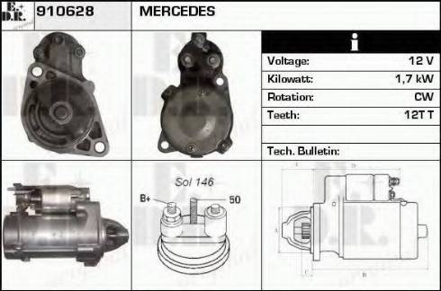 EDR 910628 - Motorino d'avviamento autozon.pro