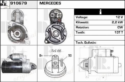 EDR 910679 - Motorino d'avviamento autozon.pro