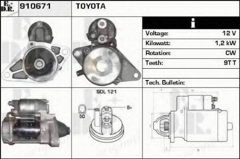 EDR 910671 - Motorino d'avviamento autozon.pro