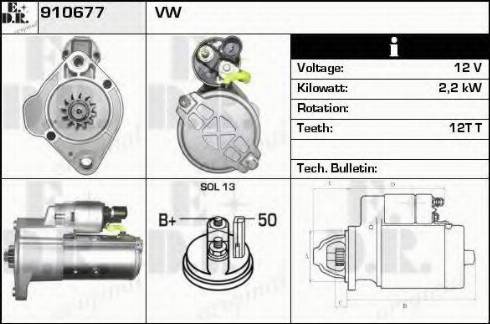 EDR 910677 - Motorino d'avviamento autozon.pro