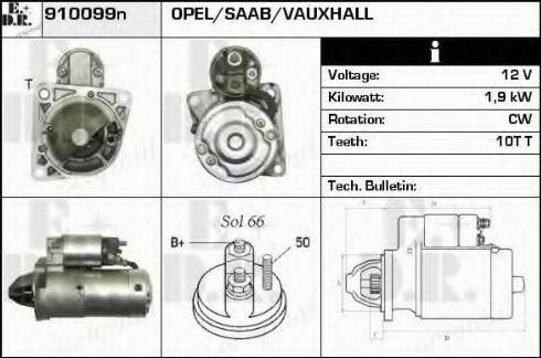 EDR 910099N - Motorino d'avviamento autozon.pro