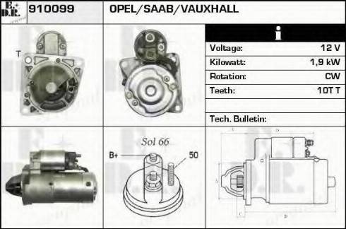 EDR 910099 - Motorino d'avviamento autozon.pro