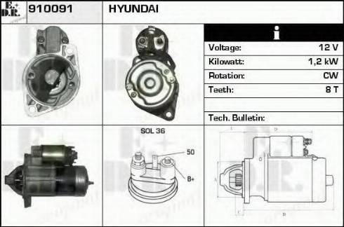 EDR 910091 - Motorino d'avviamento autozon.pro