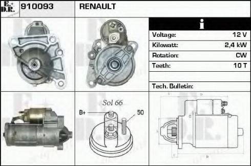 EDR 910093 - Motorino d'avviamento autozon.pro