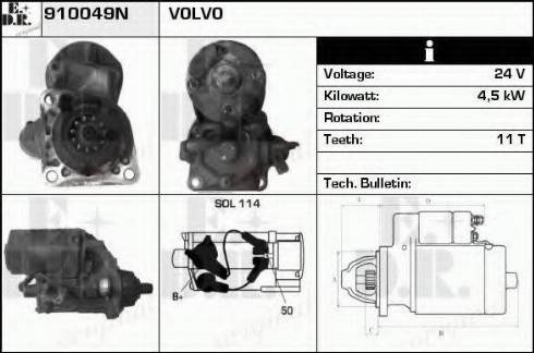 EDR 910049N - Motorino d'avviamento autozon.pro