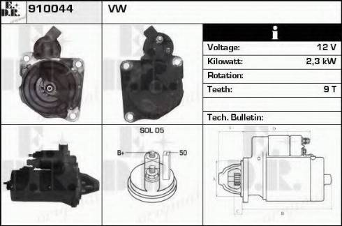 EDR 910044 - Motorino d'avviamento autozon.pro