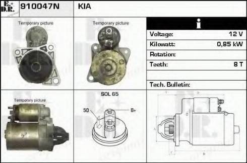 EDR 910047N - Motorino d'avviamento autozon.pro