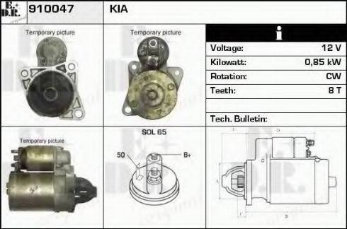 EDR 910047 - Motorino d'avviamento autozon.pro