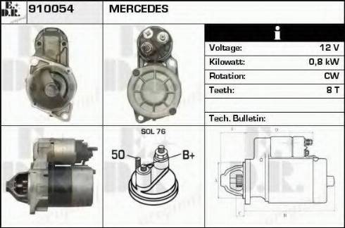 EDR 910054 - Motorino d'avviamento autozon.pro