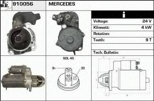 EDR 910056 - Motorino d'avviamento autozon.pro